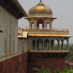 Agra Fort (where the king was imprisoned)