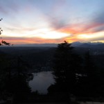 Sunset over Lake Como